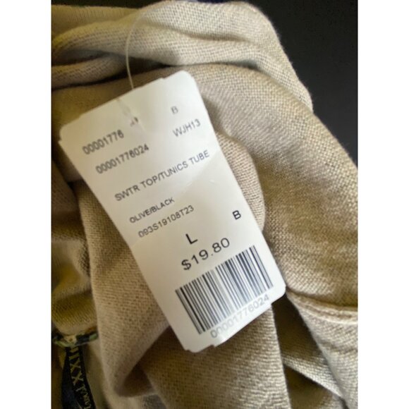 Y2K Army Green & Black Leopard Print Knit PencilSkirt Sweater Large Camo Sexy - Picture 7 of 10